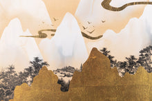 Charger l'image dans la visionneuse de la galerie, paysage abstrait doré