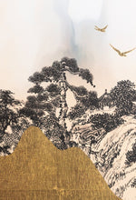 Charger l'image dans la visionneuse de la galerie, paysage abstrait doré