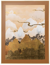 Charger l'image dans la visionneuse de la galerie, paysage abstrait doré