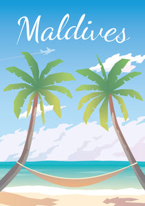 Iles des Maldives Poster