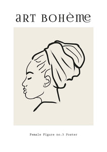 Perfil femenino minimalista