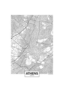 Carte d'Athènes