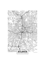 Charger l&#39;image dans la visionneuse de la galerie, carte d&#39;Atlanta
