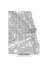 Charger l&#39;image dans la visionneuse de la galerie, carte chicago 
