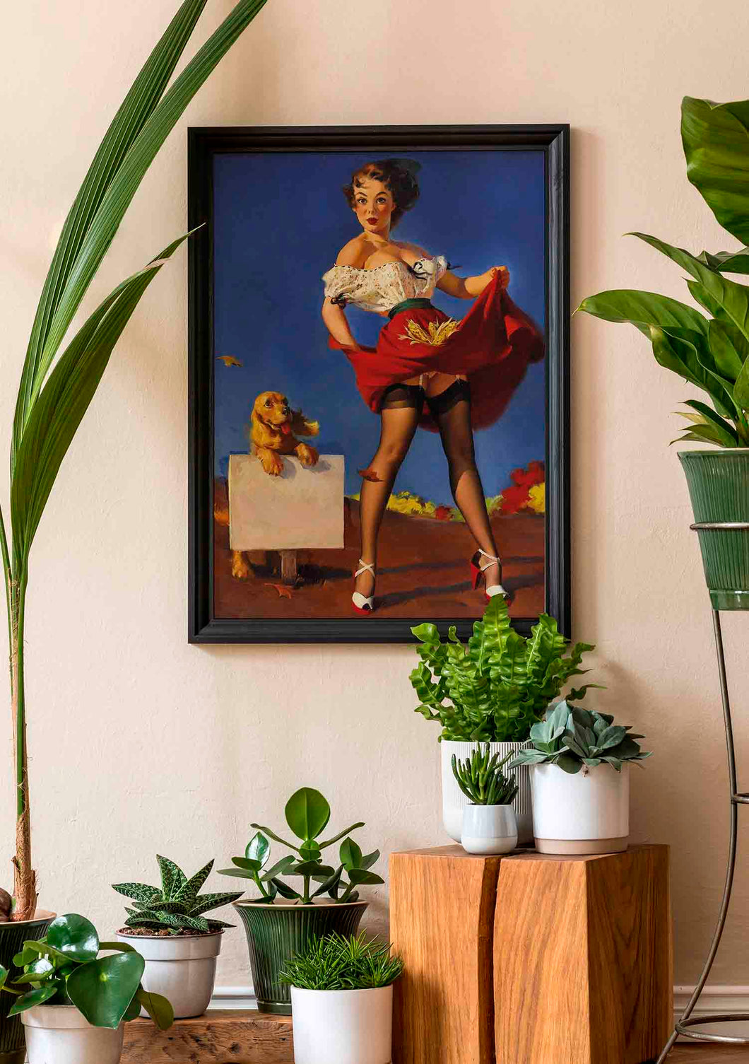 Pin Up Dog avec signe