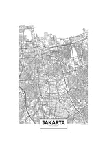 Charger l&#39;image dans la visionneuse de la galerie, Carte de Djakarta

