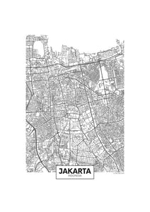 Carte de Djakarta