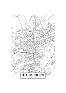 Carte du Luxembourg 