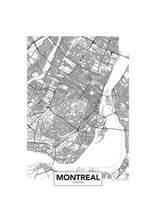 Charger l&#39;image dans la visionneuse de la galerie, Carte de Montréal 
