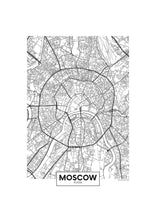 Charger l&#39;image dans la visionneuse de la galerie, Carte de Moscou 
