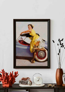 Pin Up Voiture Lilas