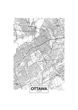 Charger l&#39;image dans la visionneuse de la galerie, carte d&#39;ottawa 
