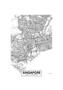 carte de Singapour 