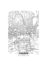 Charger l&#39;image dans la visionneuse de la galerie, Carte de Zagreb
