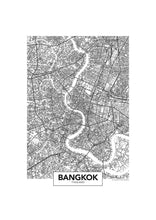 Charger l&#39;image dans la visionneuse de la galerie, carte de bangkok
