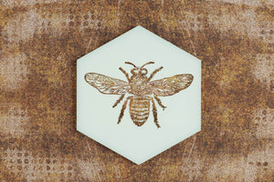abeille hexagonale 