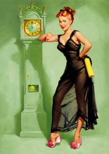 Charger l&#39;image dans la visionneuse de la galerie, Horloge Pin Up Verte
