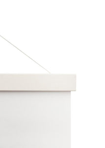 Percha de madera blanca 22cm montaje con imán - Laamina