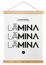 Charger l&#39;image dans la visionneuse de la galerie, Percha de madera natural 22cm montaje con imán - Laamina
