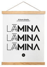 Charger l&#39;image dans la visionneuse de la galerie, Percha de madera natural 41cm montaje con imán - Laamina
