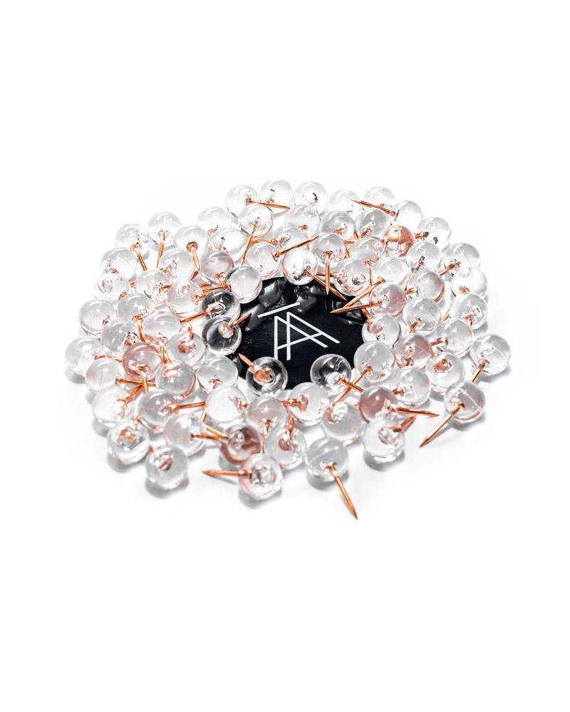 Pins Transparentes Color Cobre - Laamina